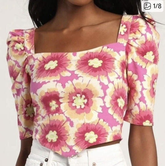 Free People Tops - Free People Floral Cotton Top